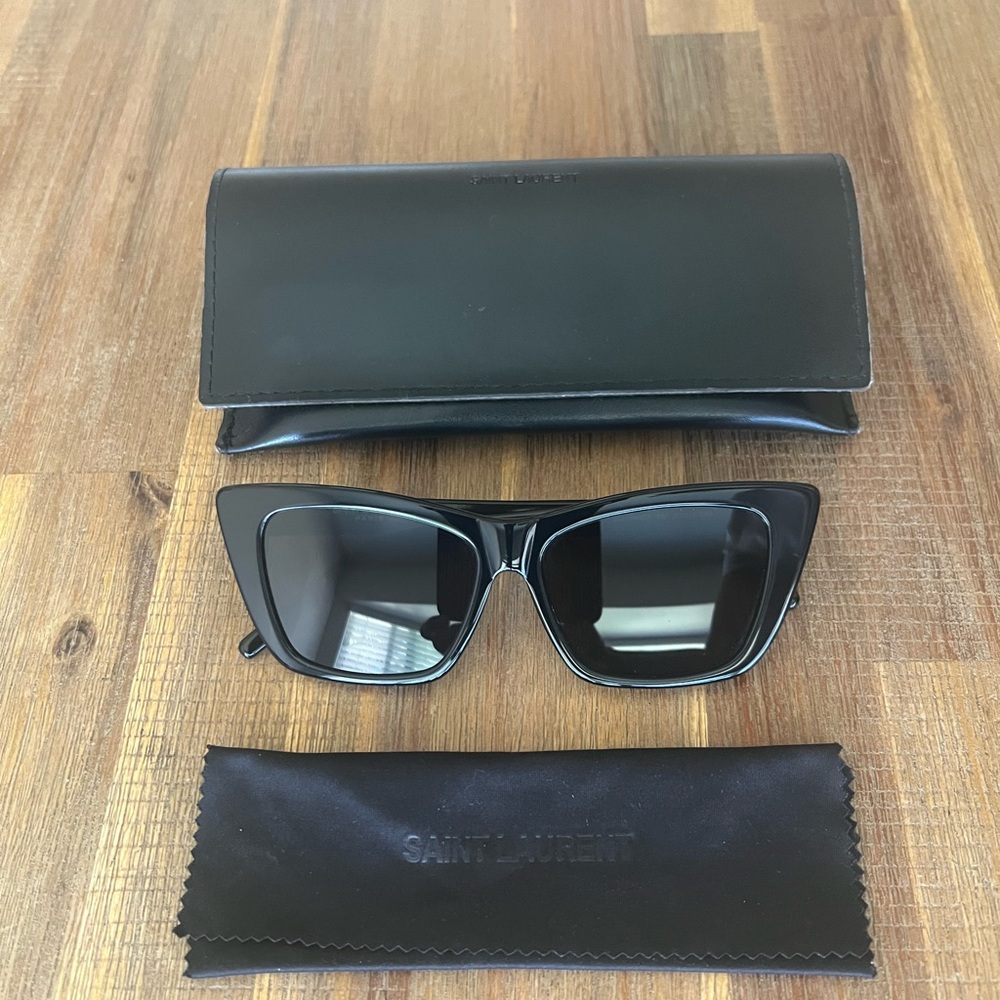 Yves Saint Laurent Mica Black Sunglasses